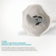 Ραβδομπλέντερ BRUNO σε λευκό χρώμα με δύο επιλογές ταχύτητας ισχύος 500W και λεπίδες από ανοξείδωτο ατσάλι