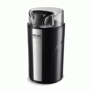 Μύλος άλεσης καφέ 200W σε χρώμα inox-μαύρο με ανοξείδωτες λεπίδες και δοχείο BRUNO