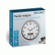 Ρολόι τοίχου BRUNO BRN-0123 με ημερομηνία και θερμοκρασία διαμέτρου 35cm σε λευκό χρώμα
