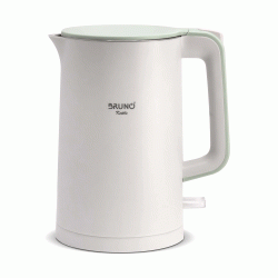 Βραστήρας με διπλό τοίχωμα χωρητικότητας 1.7L Strix 2200W σε λευκό χρώμα BRUNO 