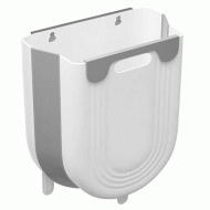 Πτυσσόμενος κάδος απορριμμάτων χωρητικότητας 7L διαστάσεων 21.5x11x20cm σε γκρι χρώμα