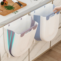 Πτυσσόμενος κάδος απορριμμάτων χωρητικότητας 10L διαστάσεων 22.5x16.5x28.5cm σε μπλε χρώμα