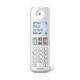 Ασύρματο τηλέφωνο PHILIPS D2501W-34 με ελληνικό μενού σε λευκό-μπλε χρώμα με ευανάγνωστη 1.8" οθόνη με λευκό οπίσθιο φωτισμό