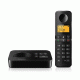 Ασύρματο τηλέφωνο PHILIPS D2651B-34 με ελληνικό μενού σε μαύρο χρώμα με οπίσθιο φωτισμό