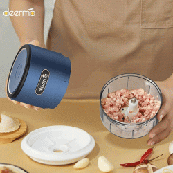 Πολυκόφτης σε μπλε χρώμα DEERMA JS100 150ml 40W με 3 λεπίδες, μπαταρία και 3 αιχμηρές λεπίδες 