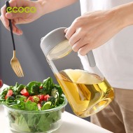 Γυάλινο δοχείο λαδιού-ξιδιού χωρητικότητας 600ml σε γκρι χρώμα ECOCO  Γυάλινο δοχείο λαδιού-ξιδιού χωρητικότητας 600ml σε γκρι χρώμα ECOCO