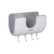 Βάση τοίχου για κουζίνα διαστάσεων 20x9.5x12.5cm σε χρώμα λευκή-γκρι ECOCO  Βάση τοίχου για κουζίνα διαστάσεων 20x9.5x12.5cm σε χρώμα λευκή-γκρι ECOCO