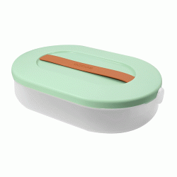 Δοχείο πλαστικό Ecoco σε πράσινο χρώμα διαστάσεων 21.7x34x8cm με χερούλι στο καπάκι Δοχείο πλαστικό Ecoco σε πράσινο χρώμα διαστάσεων 21.7x34x8cm με χερούλι στο καπάκι