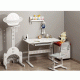 Παιδικό γραφείο BRATECK  ρυθμιζόμενο διαστάσεων 100x60x54~76cm σε λευκό χρώμα
