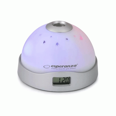 Επιτραπέζιο ρολόι EHC001 με προβολέα & LED φωτισμό, ξυπνητήρι ESPERANZA 