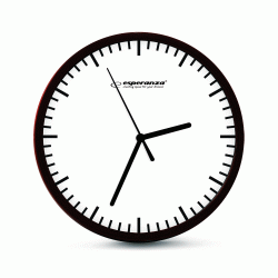 Ρολόι τοίχου Budapest  διαμέτρου 20cm σε λευκό χρώμα ESPERANZA