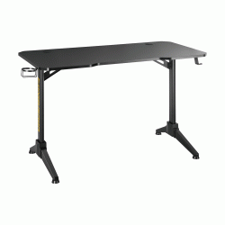 Γραφείο gaming BRATECK διαστάσεων 1200x600mm σε μαύρο χρώμα