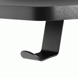 Γραφείο gaming BRATECK διαστάσεων 1200x600mm σε μαύρο χρώμα