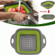 Σουρωτήρι τροφίμων πλαστικό σε χρώμα γκρι-πράσινο διαστάσεων 29x22x9cm / 3.5cm