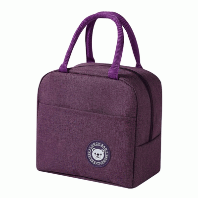 Ισοθερμική τσάντα χωρητικότητας 7L αδιάβροχη διαστάσεων 23x13x21cm σε μωβ χρώμα
