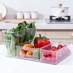 Δοχείο οργάνωσης ψυγείου διαστάσεων 26x15.5x9cm σε διάφανο χρώμα