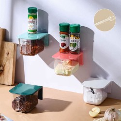 Δοχείο αποθήκευσης μπαχαρικών με κουταλάκι χωρητικότητας 420ml σε μπλε χρώμα