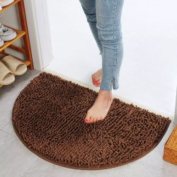 Πατάκι μπάνιου αντιολισθητικό διαστάσεων 40x60cm σε καφέ χρώμα