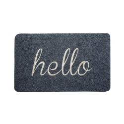 Πατάκι εισόδου hello αντιολισθητικό διαστάσεων 60x90cm σε χρώμα γκρι Πατάκι εισόδου hello αντιολισθητικό διαστάσεων 60x90cm σε χρώμα γκρι