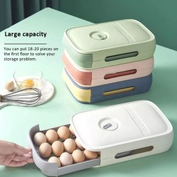 Πλαστική θήκη αυγών για 18-20 αυγά διαστάσεων 8x22x29cm σε λευκό χρώμα