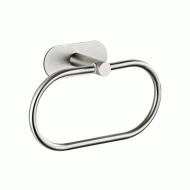 Κρεμάστρα τοίχου HUH-0114 για μπάνιο μεταλλική διαστάσεων 7.3x13.5x20.5cm σε ασημί χρώμα