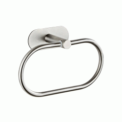 Κρεμάστρα τοίχου HUH-0114 για μπάνιο μεταλλική διαστάσεων 7.3x13.5x20.5cm σε ασημί χρώμα