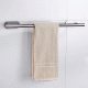 Κρεμάστρα μπάνιου-κουζίνας HUH-0145 μεταλλική διαστάσεων 4.5x8.5x40cm σε ασημί χρώμα