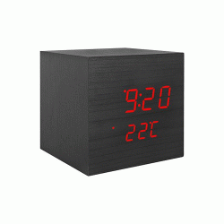 Επιτραπέζιο ψηφιακό ρολόι-ξυπνητήρι LTC με ένδειξη ώρας, ημερομηνίας & θερμοκρασίας σε μαύρο χρώμα 