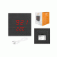 Επιτραπέζιο ψηφιακό ρολόι-ξυπνητήρι LTC με ένδειξη ώρας, ημερομηνίας & θερμοκρασίας σε μαύρο χρώμα 