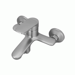 Μπαταρία τοίχου μπάνιου BRUNO M31823-317C αναμεικτική διαστάσεων 13x18cm σε ασημί χρώμα