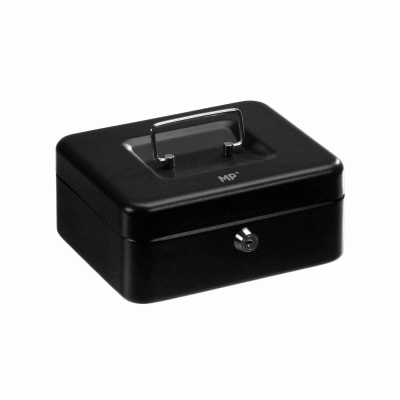 Κουτί ταμείου με κλειδί με θήκη & λαβή μεταλλικό διαστάσεων 19x14cm