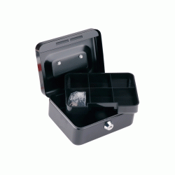 Κουτί ταμείου με κλειδί με θήκη & λαβή μεταλλικό διαστάσεων 19x14cm