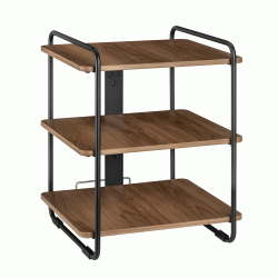 Ραφιέρα δαπέδου BRATECK διαστάσεων 454x400x496mm έως 90kg σε χρώμα καφέ-μαύρο