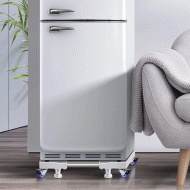 Βάση λευκών συσκευών με διπλές ρόδες και μεταβλητό μέγεθος για συσκευές με βάρος max 600kg σε γκρι χρώμα