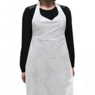 Προστατευτική ποδιά πλαστική  LDPE σετ 100Τεμ. σε λευκό χρώμα ημιδιάφανο μίας χρήσης Προστατευτική ποδιά πλαστική  LDPE σετ 100Τεμ. σε λευκό χρώμα ημιδιάφανο μίας χρήσης