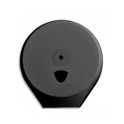 Χαρτοθήκη μαύρη διαφανής επαγγελματικού τύπου από πλαστικό άριστης ποιότητας για τη συνεχή τροφοδοσία χαρτιού υγείας.