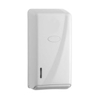 Επαγγελματική συσκευή για χαρτί υγείας φύλλο – φύλλο λευκή κατασκευασμένη από πλαστικό άριστης ποιότητας