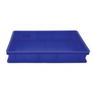 Λεκάνη μεταφοράς και αποθήκευσης χωρίς τρύπες για ποτήρια σε μπλε χρώμα διαστάσεων 60x40x10hcm
