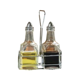 Σετ λαδόξυδο INOX 2 θέσεων χωρητικότητας 170ml το τεμάχιο