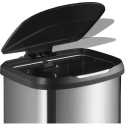 Κάδος απορριμμάτων με πεντάλ INOX ματ 40lt διαστάσεων 35x30x64hcm