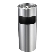Χαρτοδοχείο με σταχτοδοχείο INOX ματ ∅25x60hcm Χαρτοδοχείο με σταχτοδοχείο INOX ματ ∅25x60hcm