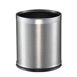 Χαρτοδοχείο INOX ματ 5lt ∅21x28hcm