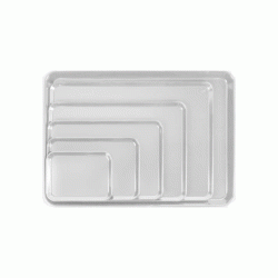 Δίσκος ορθογώνιος σε λευκό χρώμα διαστάσεων 50x36x1,2hcm σε συσκευασία 6 τεμαχίων