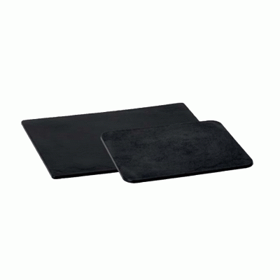 Πλατώ σερβιρισμάτος ορθογώνιο σε μαύρο χρώμα με ύψος 0,5hcm διαστάσεων 20x17,5cm 