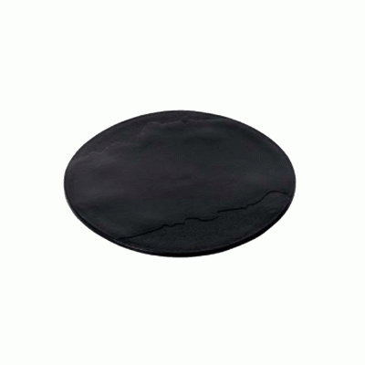 Πλατώ σερβιρισμάτος στρόγγυλο σε μαύρο χρώμα με ύψος 0,5hcm σε πακέτο 6 τεμαχίων