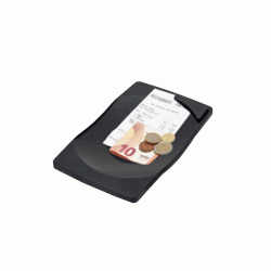 Δισκάκι ορθογώνιο για ρέστα σε μαύρο χρώμα διαστάσεων 21x14x2hcm σε πακέτο 4 τεμαχίων