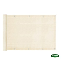 Διαχωριστικό δίχτυ μπαλκονιού 160gr/m² εκρού 0,90x6m GRASHER με κρίκους