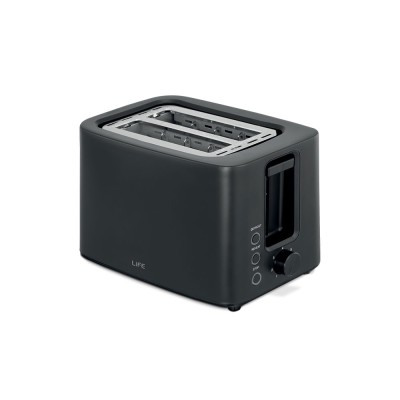 Αυτόματη φρυγανιέρα 2 θέσεων 750W LIFE CRUNCHY σε χρώμα μαύρο