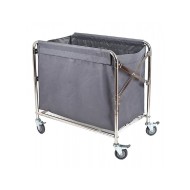 Τρόλεϊ απλύτων αναδιπλούμενο διαστάσεων 85,5x76,5x89hcm σε χρώμα γκρι