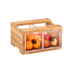 Συρταριέρα ψωμιού 2 θέσεων Vario μασίφ ξύλο στοιβαζόμενη διαστάσεων 38x30x22cm Συρταριέρα ψωμιού 2 θέσεων Vario μασίφ ξύλο στοιβαζόμενη διαστάσεων 38x30x22cm